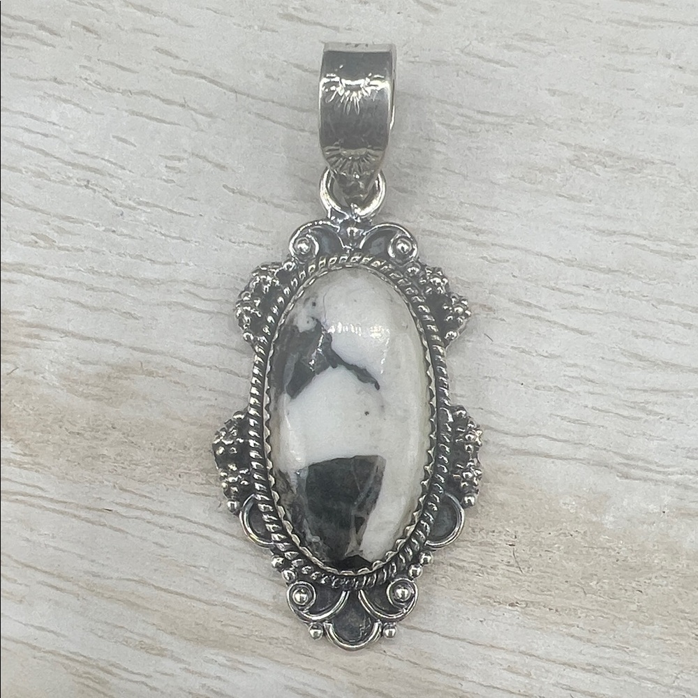 Sterling Silver 925 Buffalo Turquoise Pendant